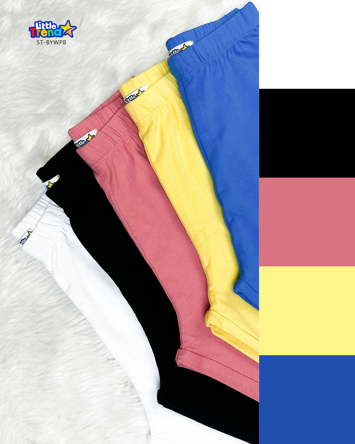 5'Pcs Solid Trouser 5T-BYWPB