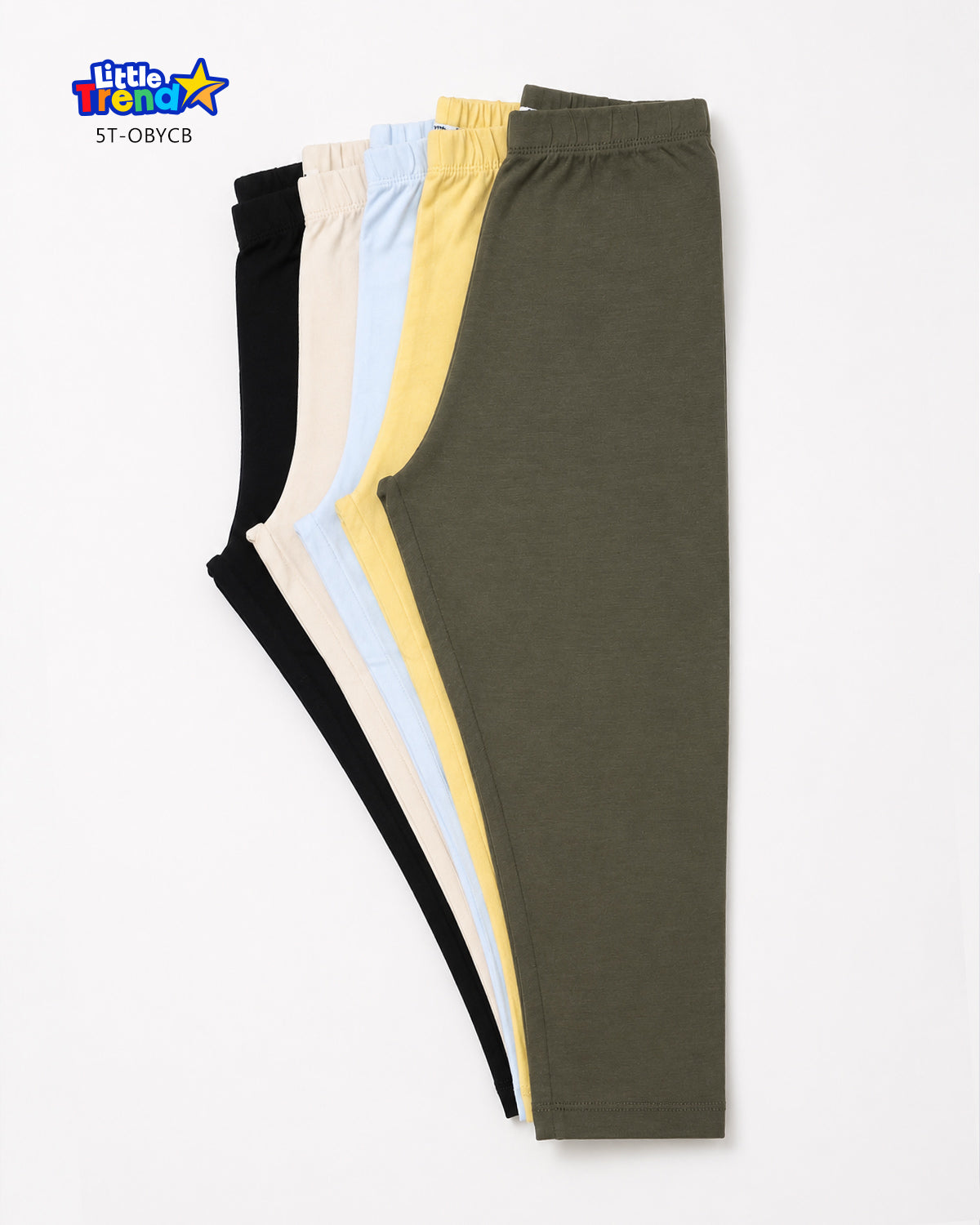 5'Pcs Solid Trouser 5T-OBYCB