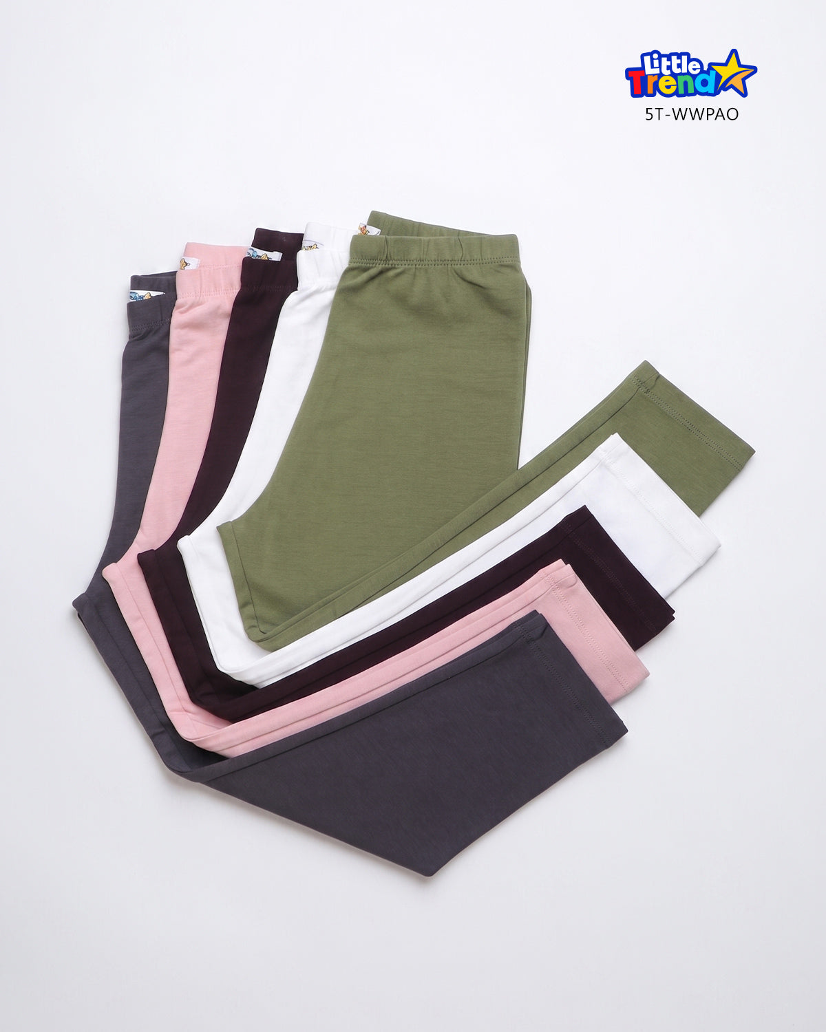 5'Pcs Solid Trouser 5T-WWPAO
