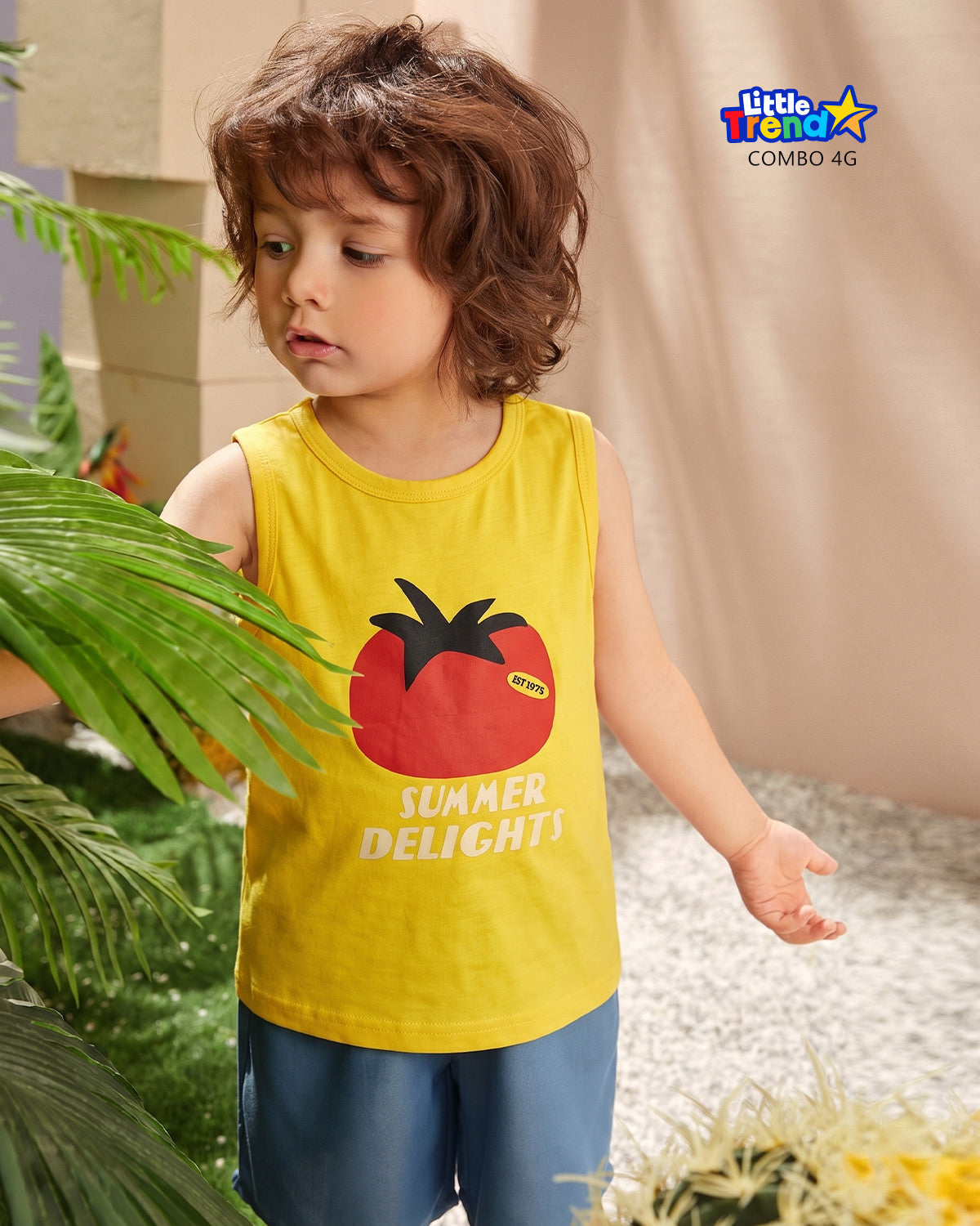 4Pcs Sleeveless T-shirt Combo 4G