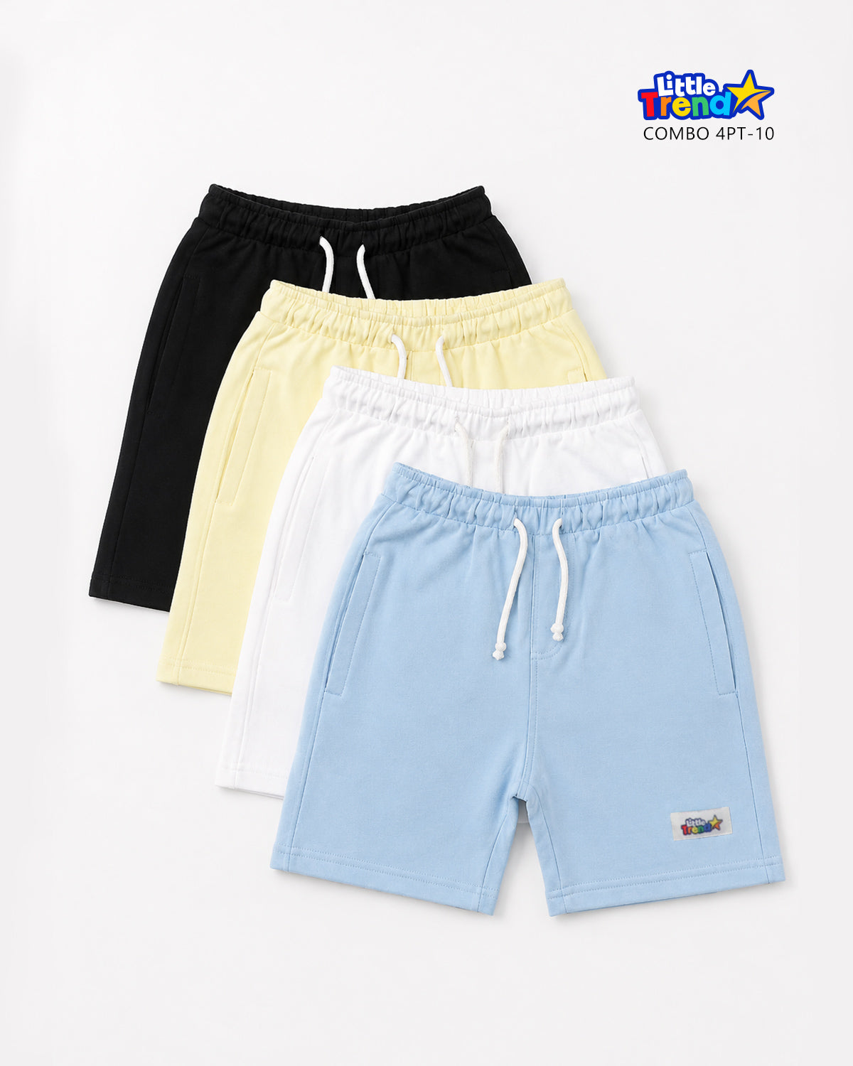 4Pcs Terry Cotton Summer Shorts Combo 4PT-10