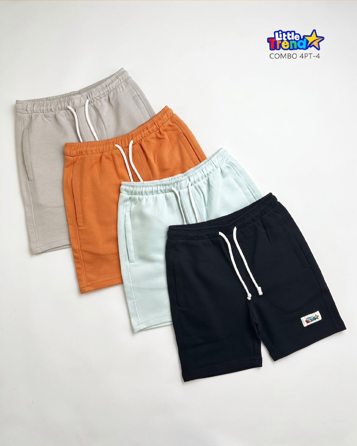 4Pcs Terry Cotton Summer Shorts Combo 4PT-4