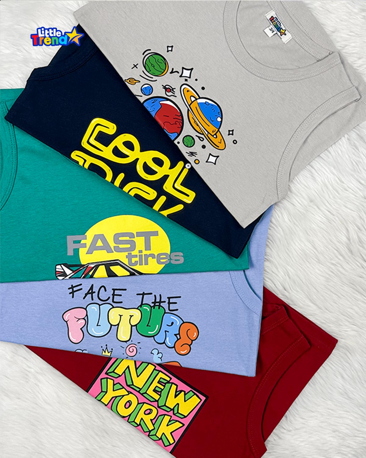 5Pcs Sleveless T-shirt Combo 5F