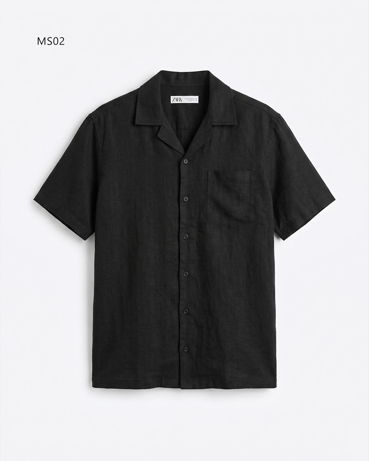Men's Short Sleeve Cuban Collar Shirt MS02