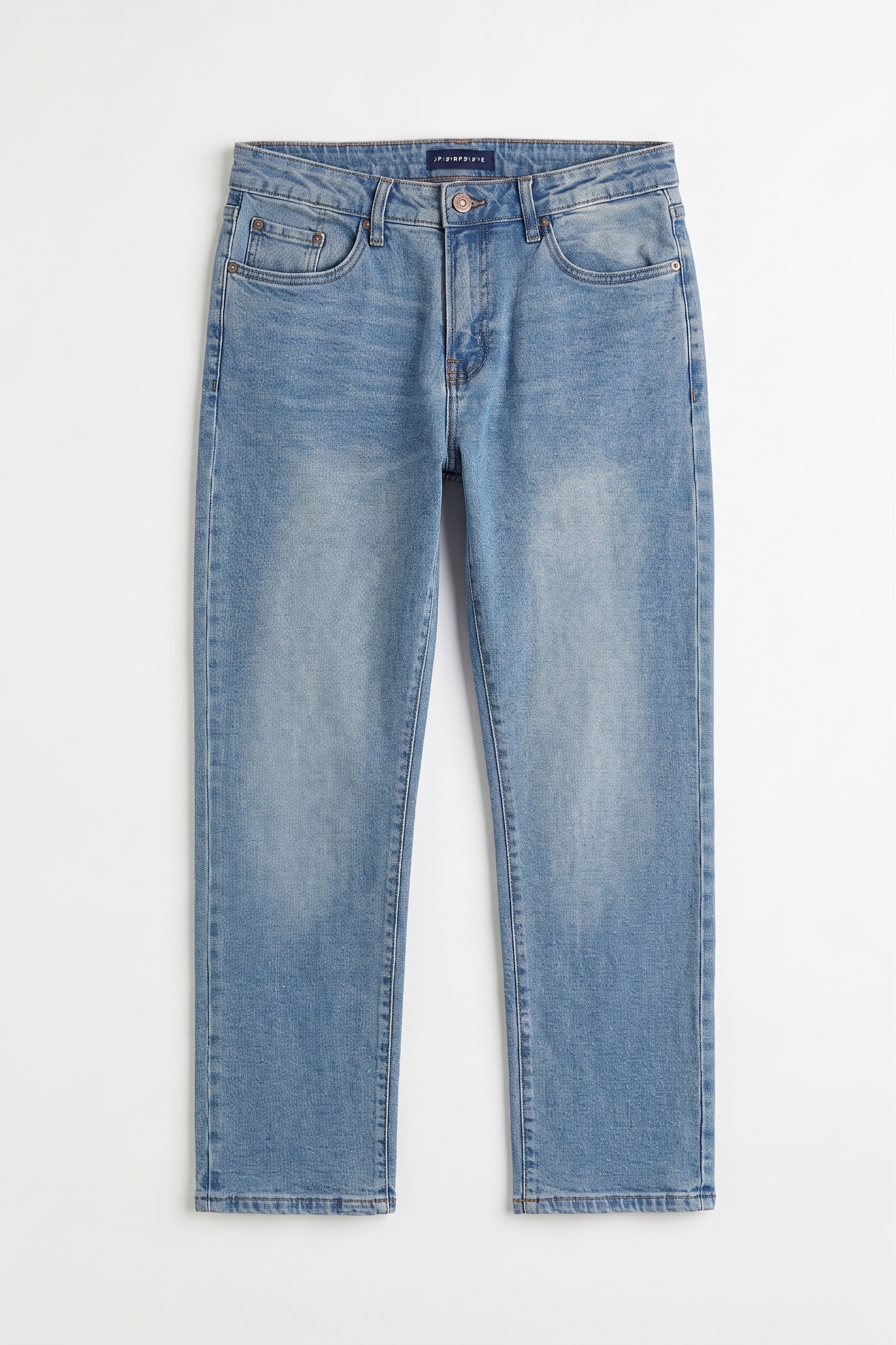 Premium Medium Blue Stretch Denim Pant for Men
