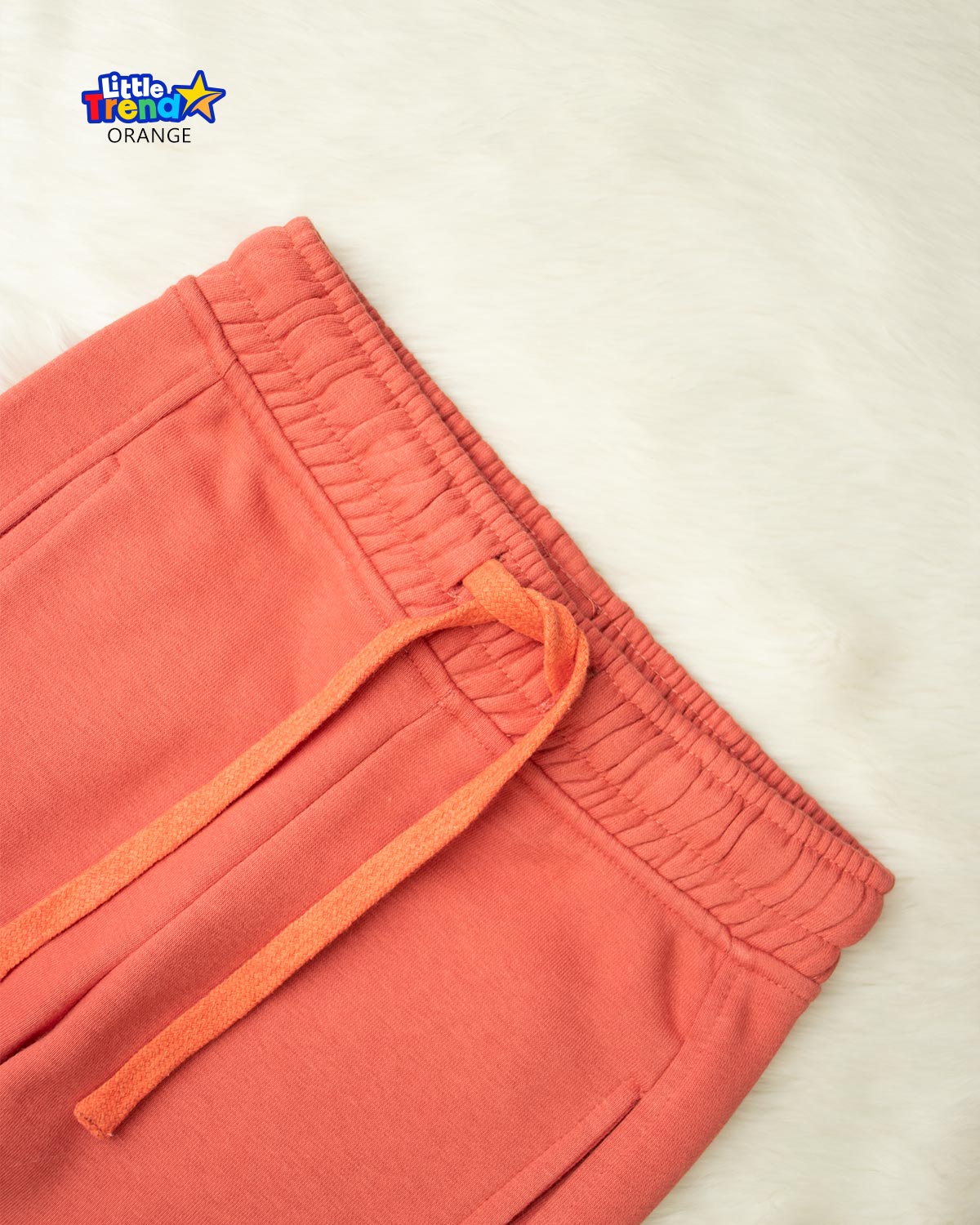 Kids Brushed Inside Joggers Orange