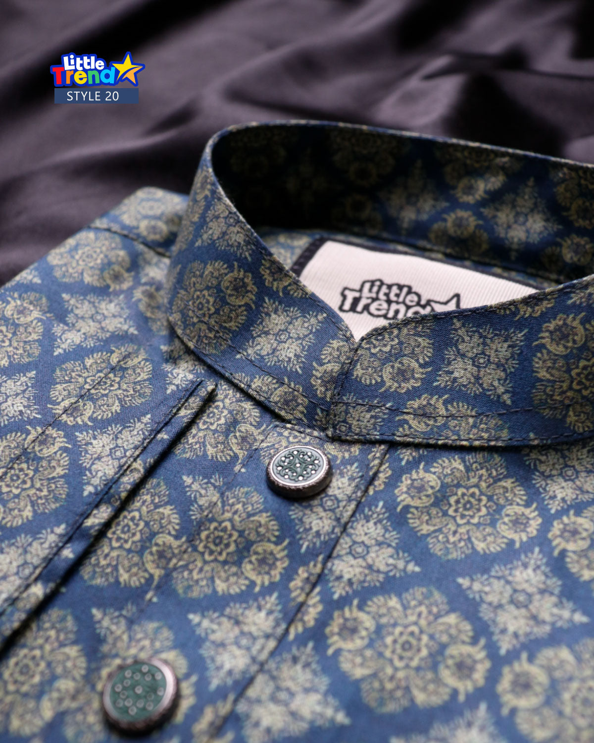 Premium Kids Printed Panjabi Style 20