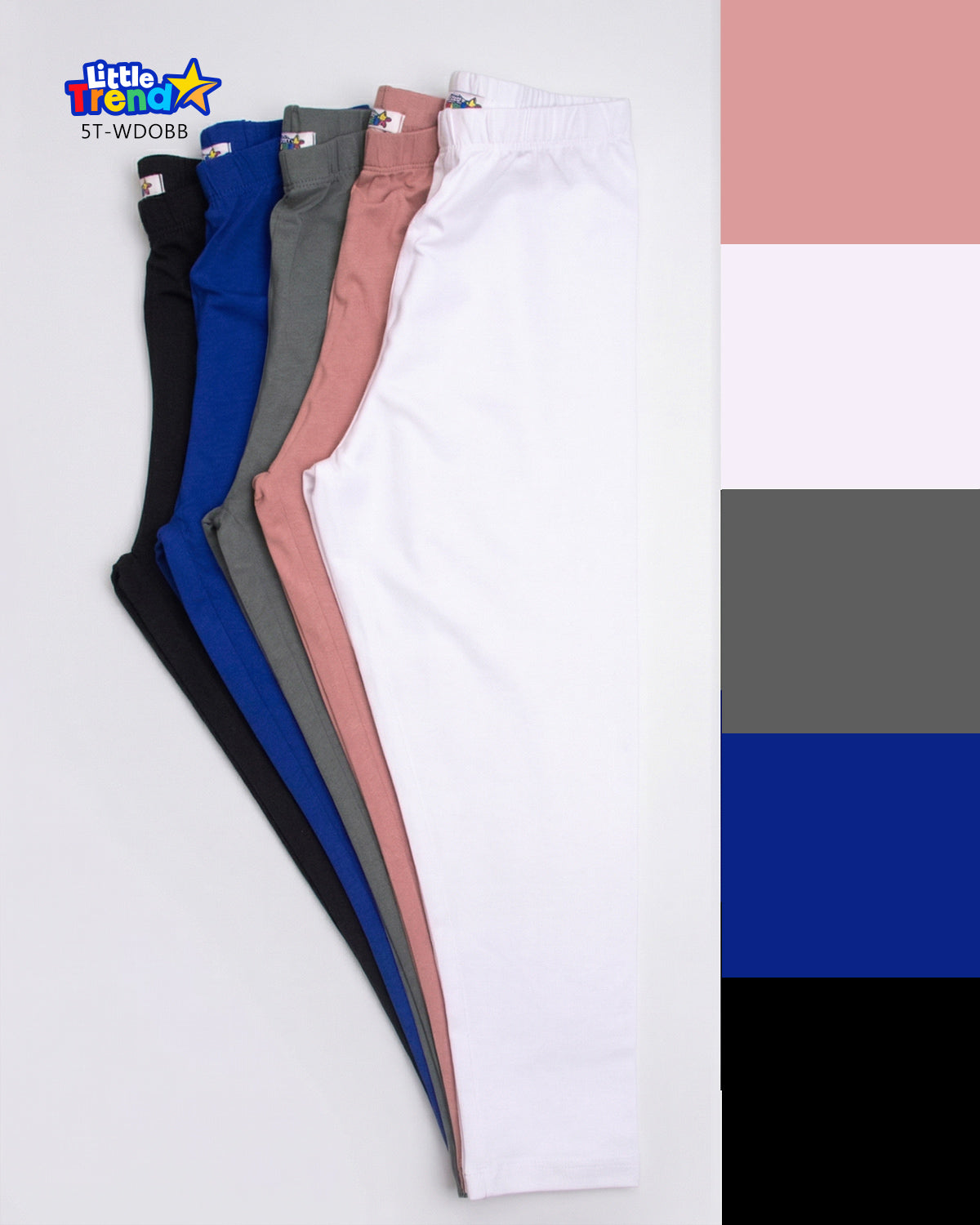 5'Pcs Solid Trouser 5T-WDOBB