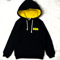Black batman logo hoodie for boys warm winter fashion.