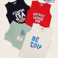 4Pcs Sleeveless T-shirt Combo 4D