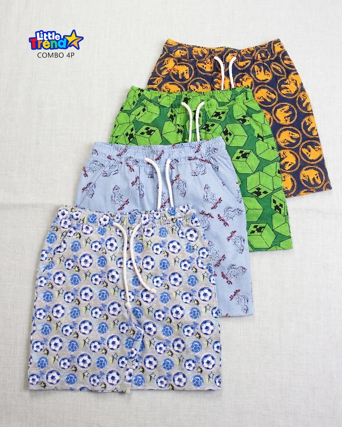4pcs Summer Shorts Combo 4P