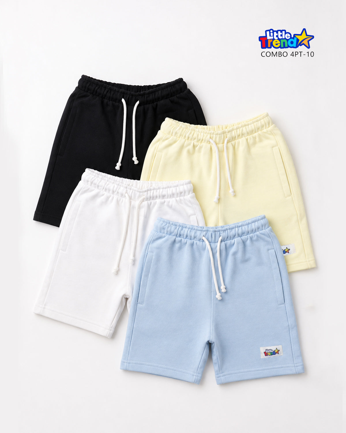 4Pcs Terry Cotton Summer Shorts Combo 4PT-10