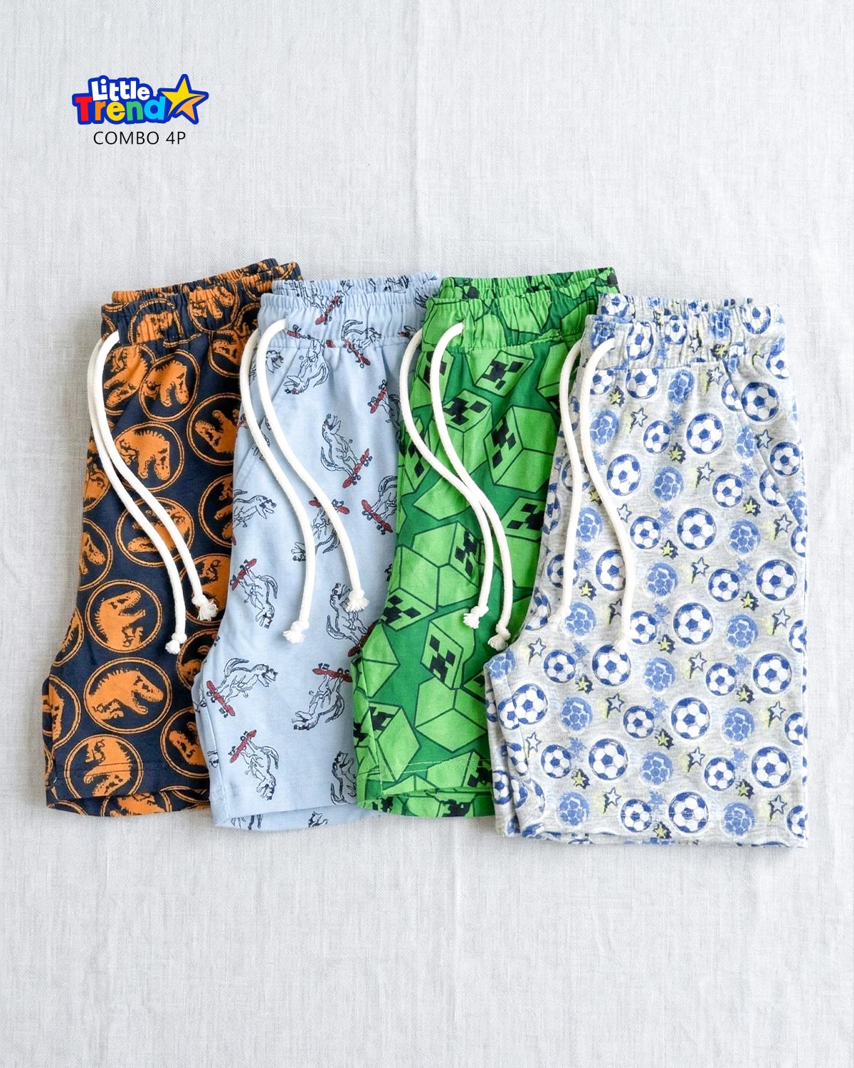 4pcs Summer Shorts Combo 4P
