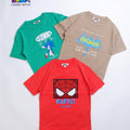 3'pcs Boys Drop Shoulder Printed T-Shirt BDT04