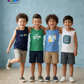 4Pcs Sleveless T-shirt Combo 4B