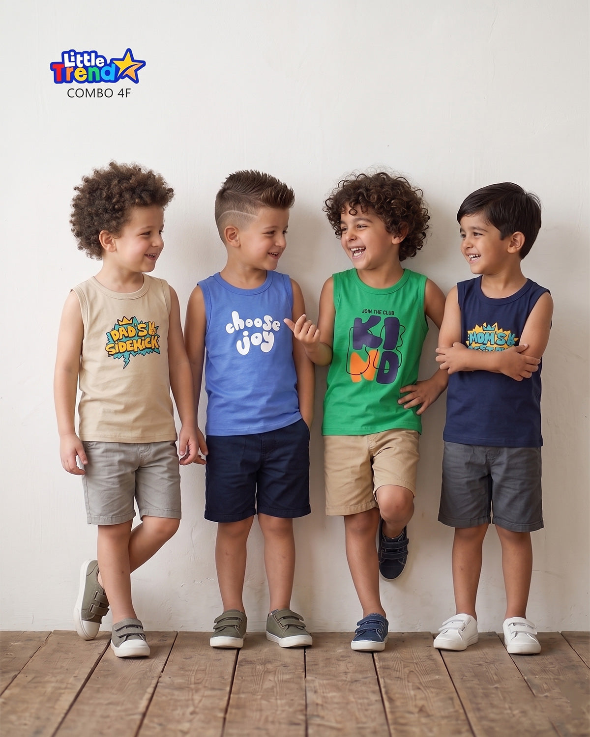 4Pcs Sleeveless T-shirt Combo 4F
