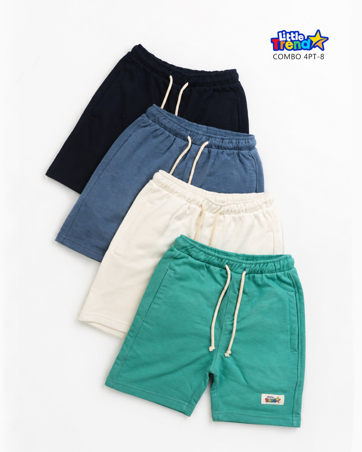 4Pcs Terry Cotton Summer Shorts Combo 4PT-8