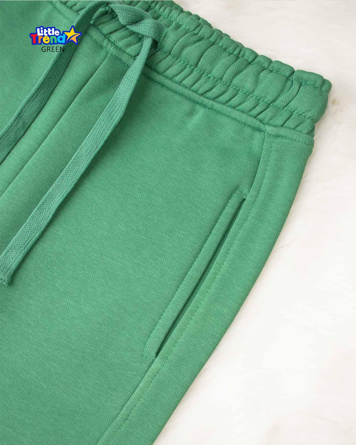 Kids Brushed Inside Joggers Green