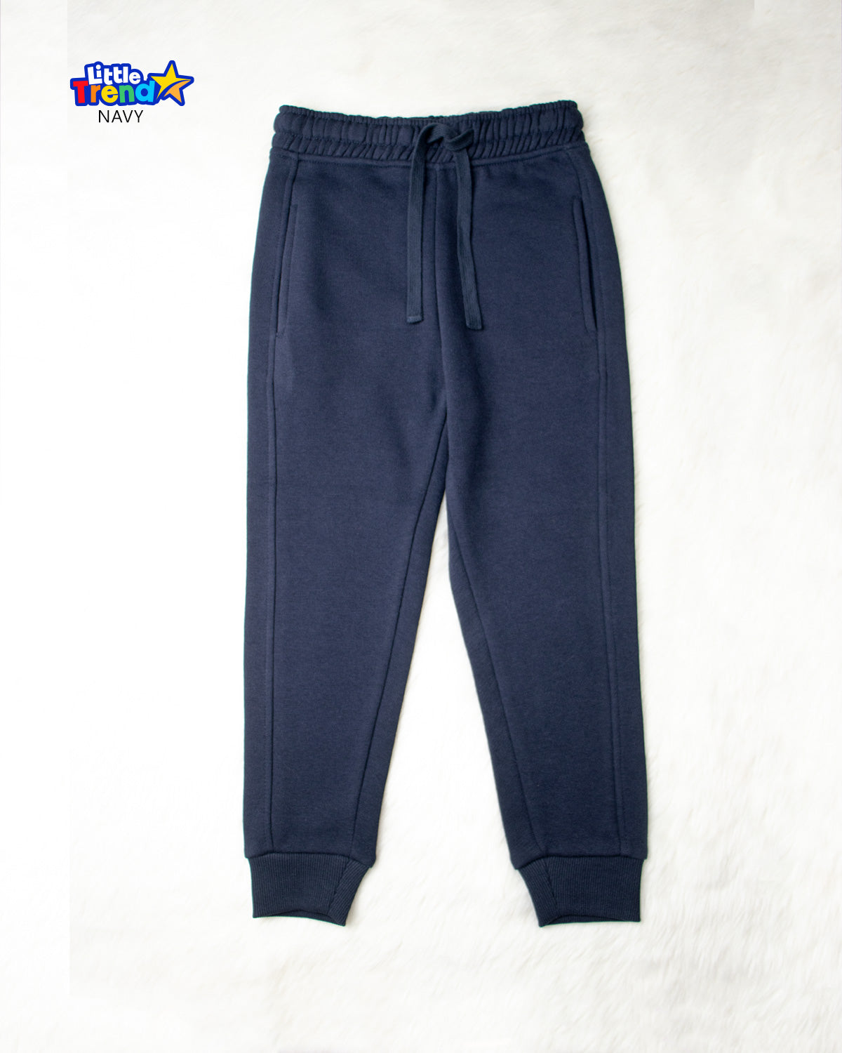 Kids Brushed Inside Joggers Navy