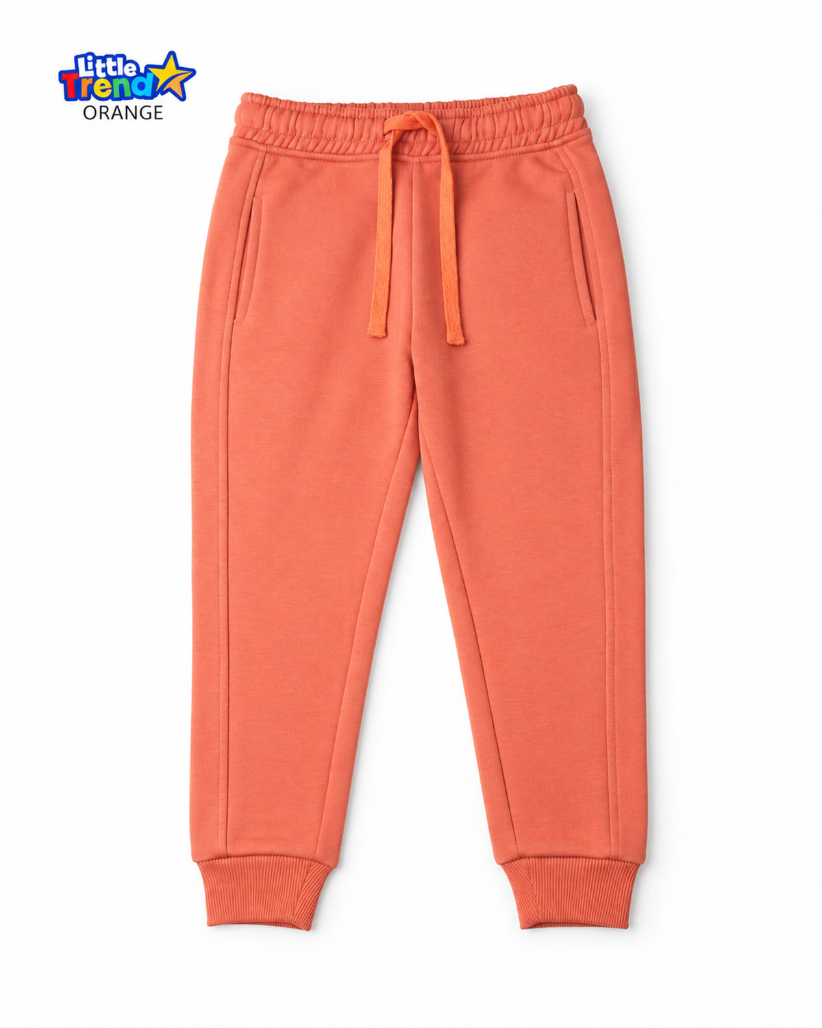 Kids Brushed Inside Joggers Orange