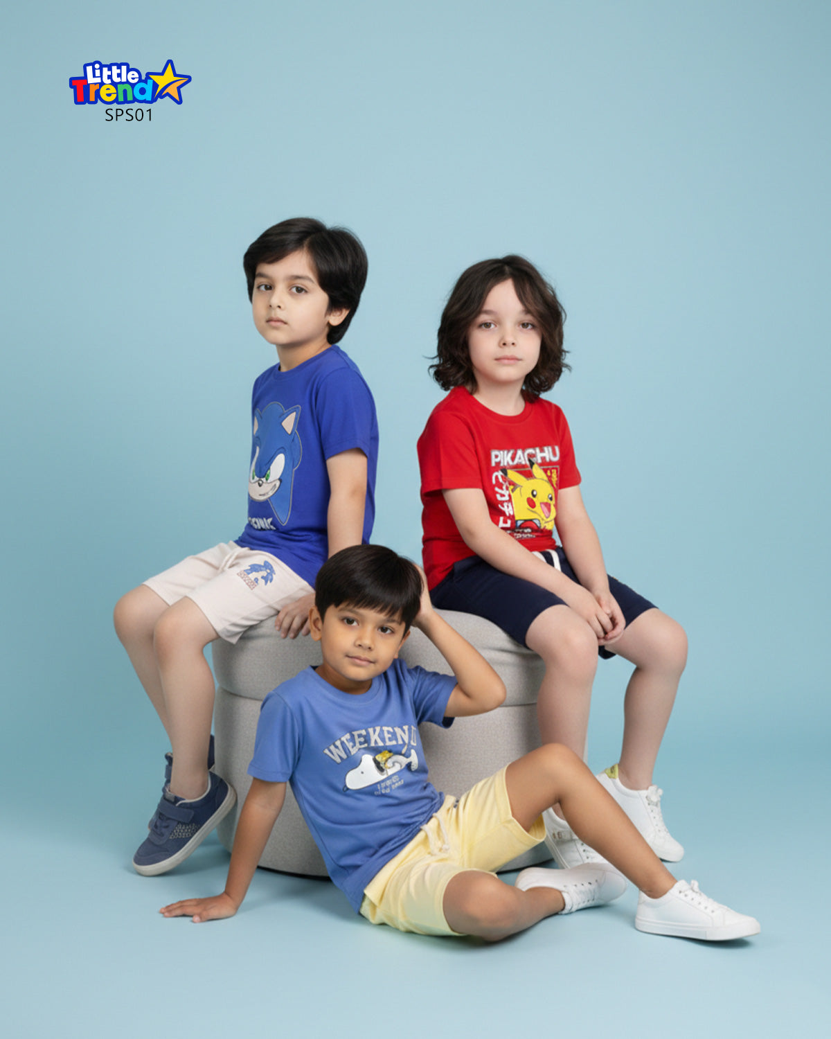 3Pcs T-shirt & Pant Set Combo SPS01