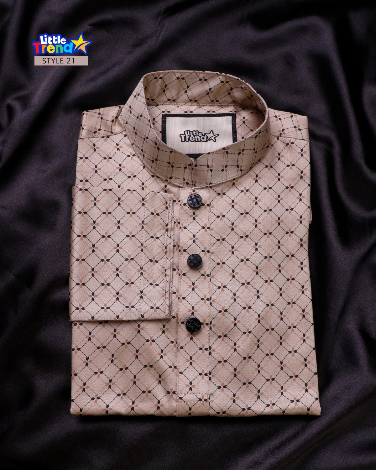 Premium Kids Printed Panjabi Style 21