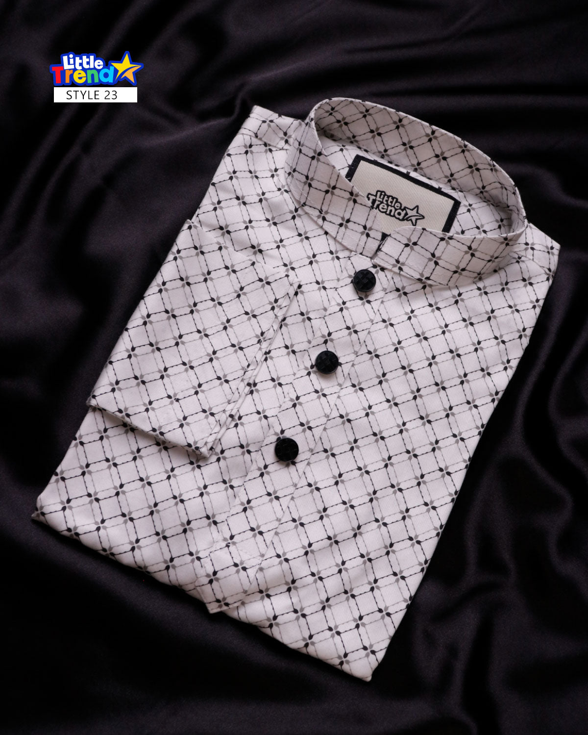 Premium Kids Printed Panjabi Style 23