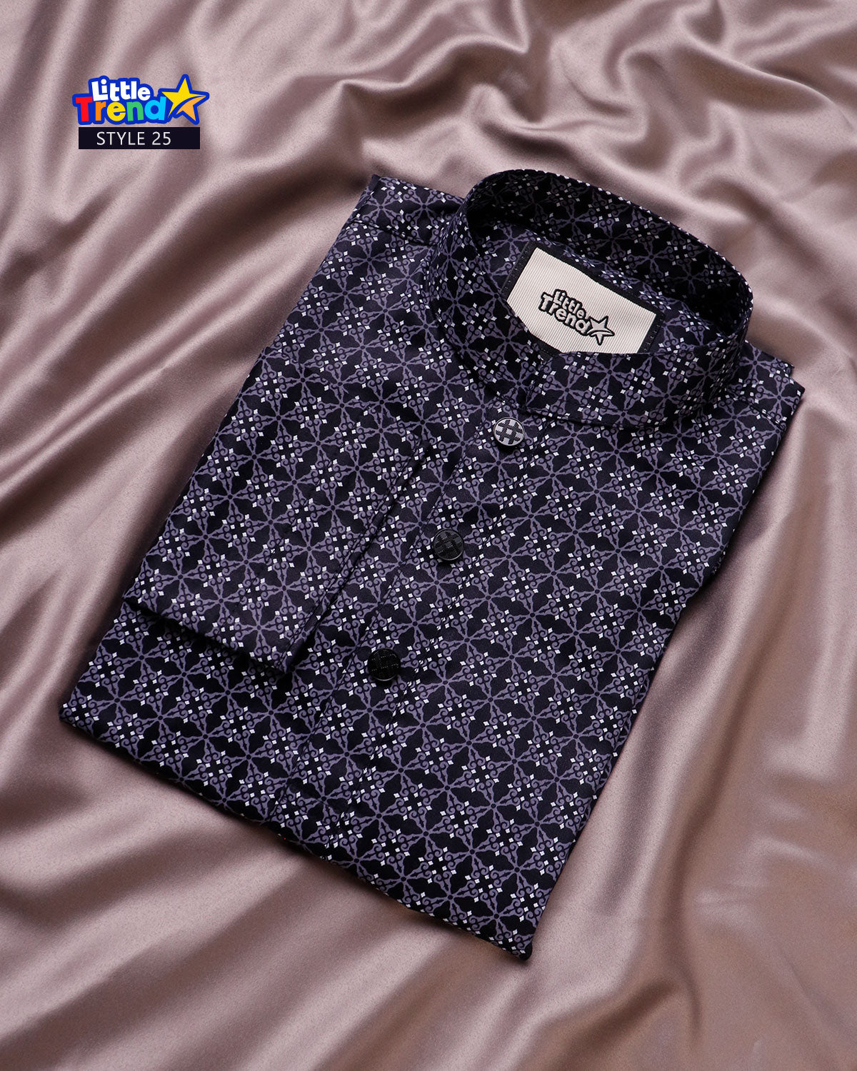 Premium Kids Printed Panjabi Style 25