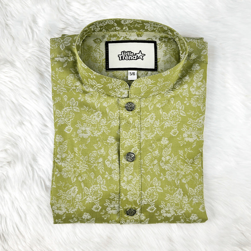 Premium Kids Printed Panjabi Style 13