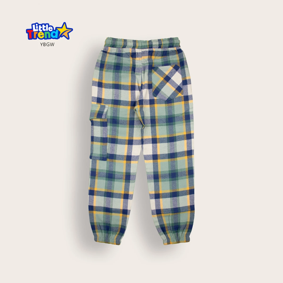 Little Trendstar Soft Flannel Check Joggers YBGW