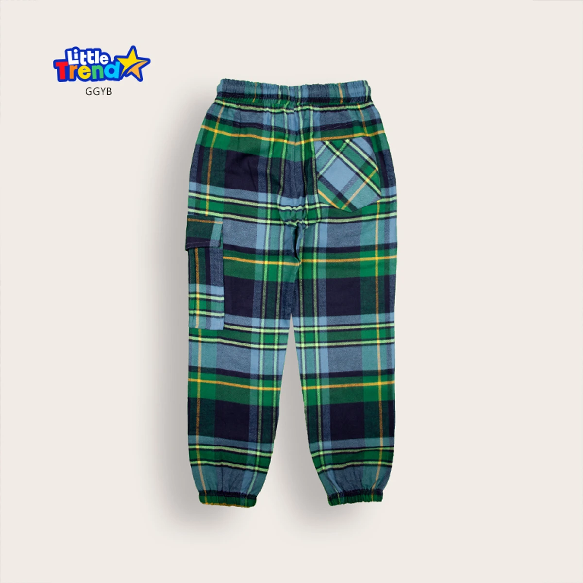 Little Trendstar Soft Flannel Check Joggers GGYB