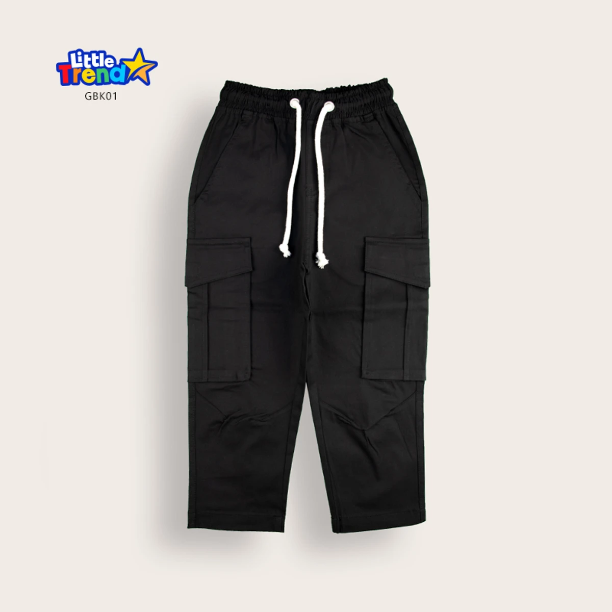 Kids 5-Pockets Gabardine Cargo Full Pant GBK01