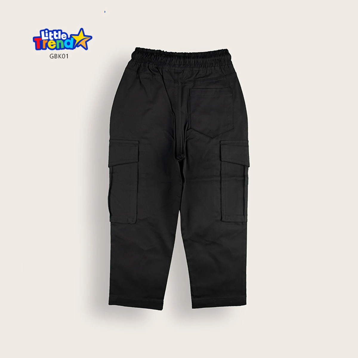 Kids 5-Pockets Gabardine Cargo Full Pant GBK01