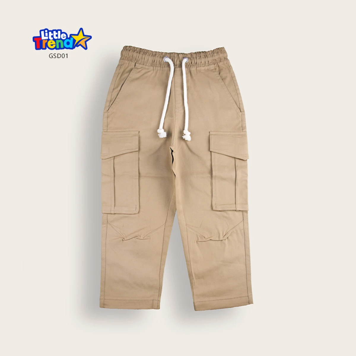 Kids 5-Pockets Gabardine Cargo Full Pant GSD01