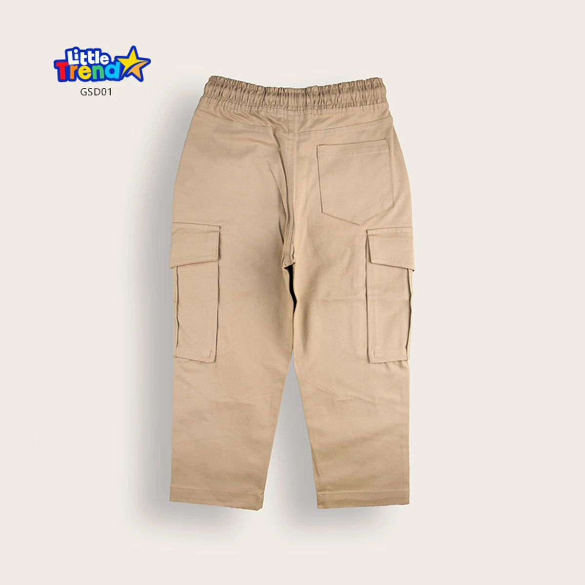 Kids 5-Pockets Gabardine Cargo Full Pant GSD01