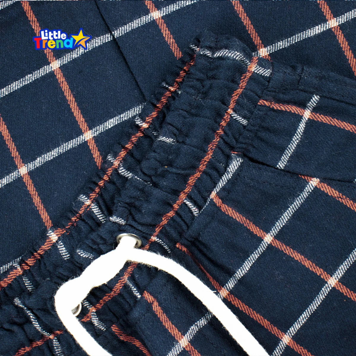 Little Trendstar Soft Flannel Check Joggers NRW01