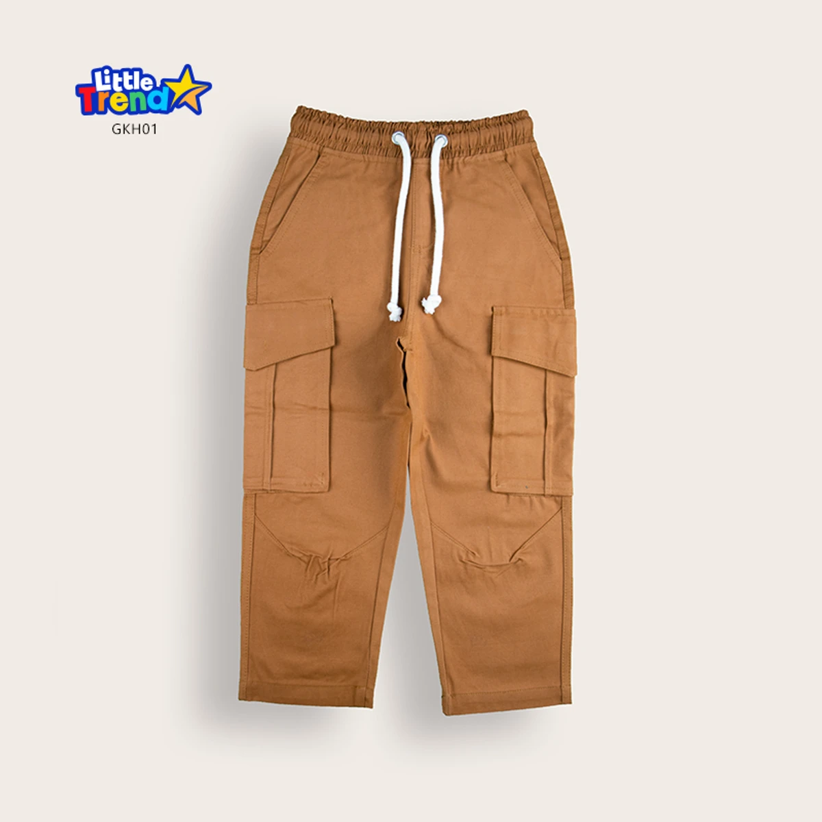 Kids 5-Pockets Gabardine Cargo Full Pant GKH01