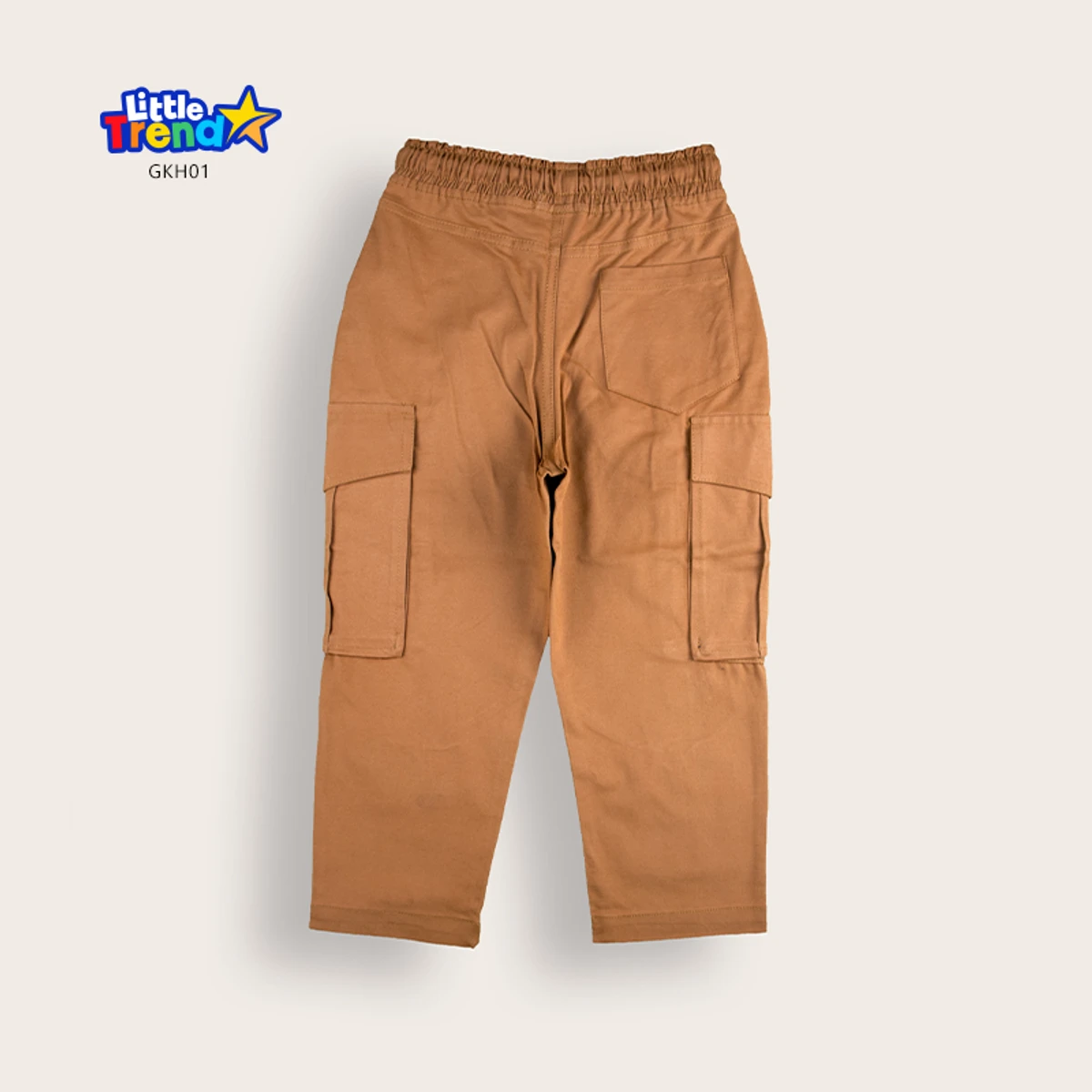 Kids 5-Pockets Gabardine Cargo Full Pant GKH01