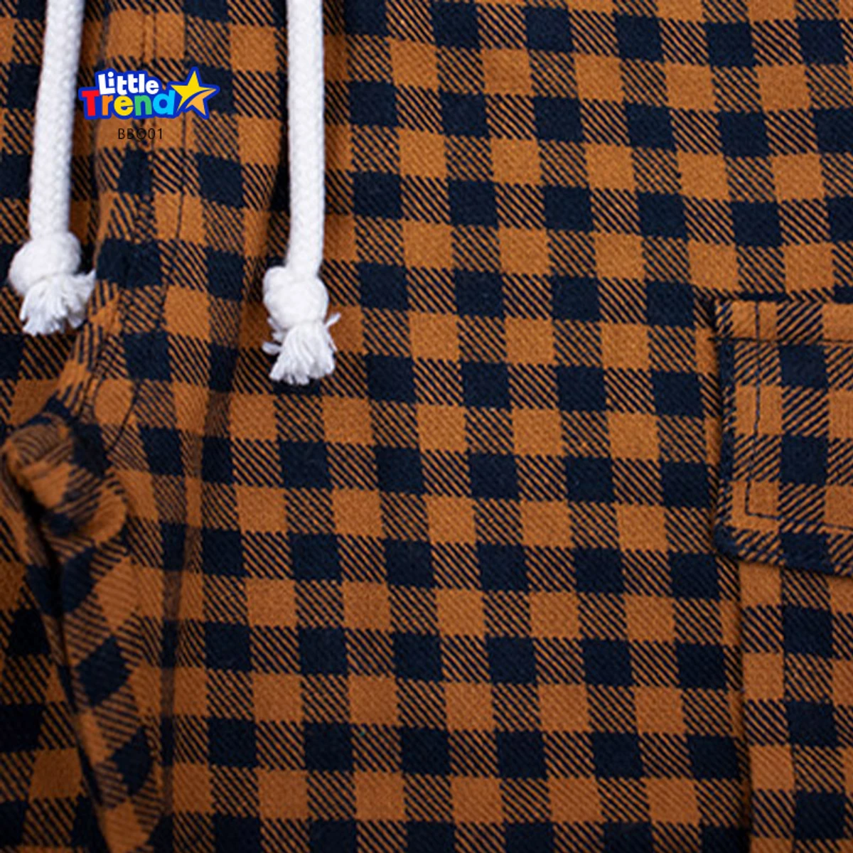 Little Trendstar Soft Flannel Check Joggers BBO01